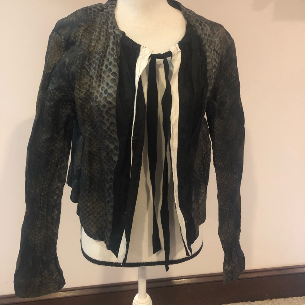 Prada silk python print jacket - Picture 2 of 7